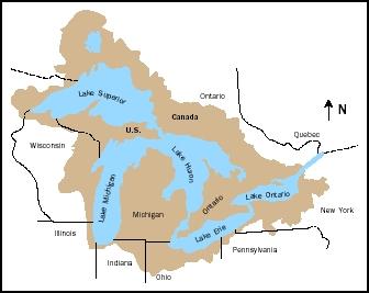 The North American Great Lakes are a unique fresh-water resource on Earth, containing one-fifth of the world's fresh surface-water supply and nine-tenths of the U.S. fresh-water supply. Because the lakes and their watersheds span areas of the United States and Canada, they are an excellent case study of regional as well as international shared resource management.