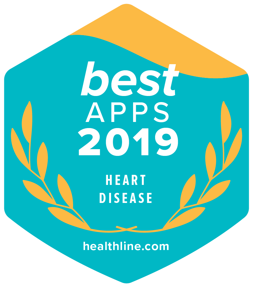 Healthline 2019 best heart disease app award