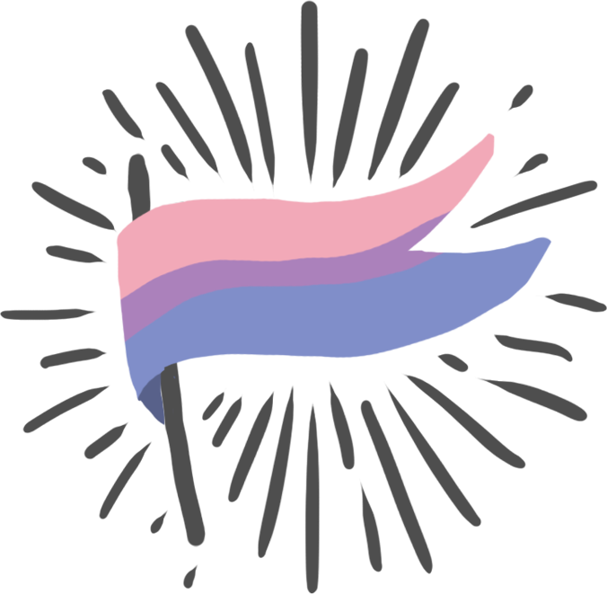 Bisexual pride flag