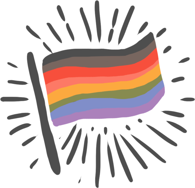 New LGBT diverse pride flag