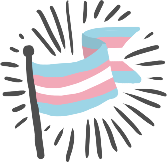 Trans pride flag