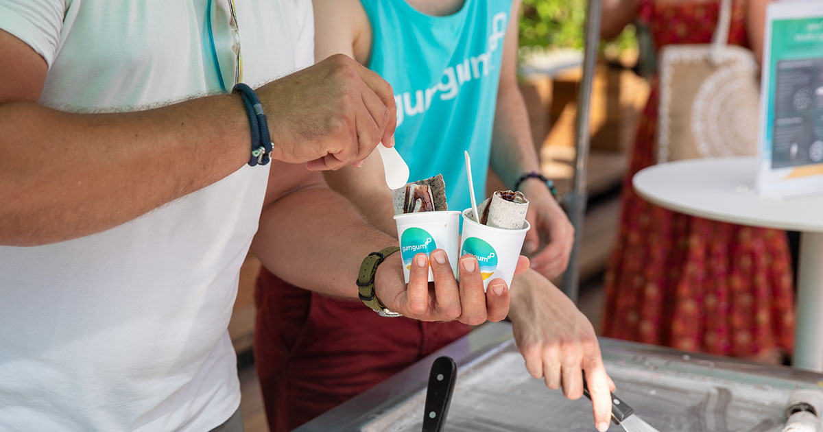 Illustration of GumGum's Gelato Stand at Inkwell Beach 