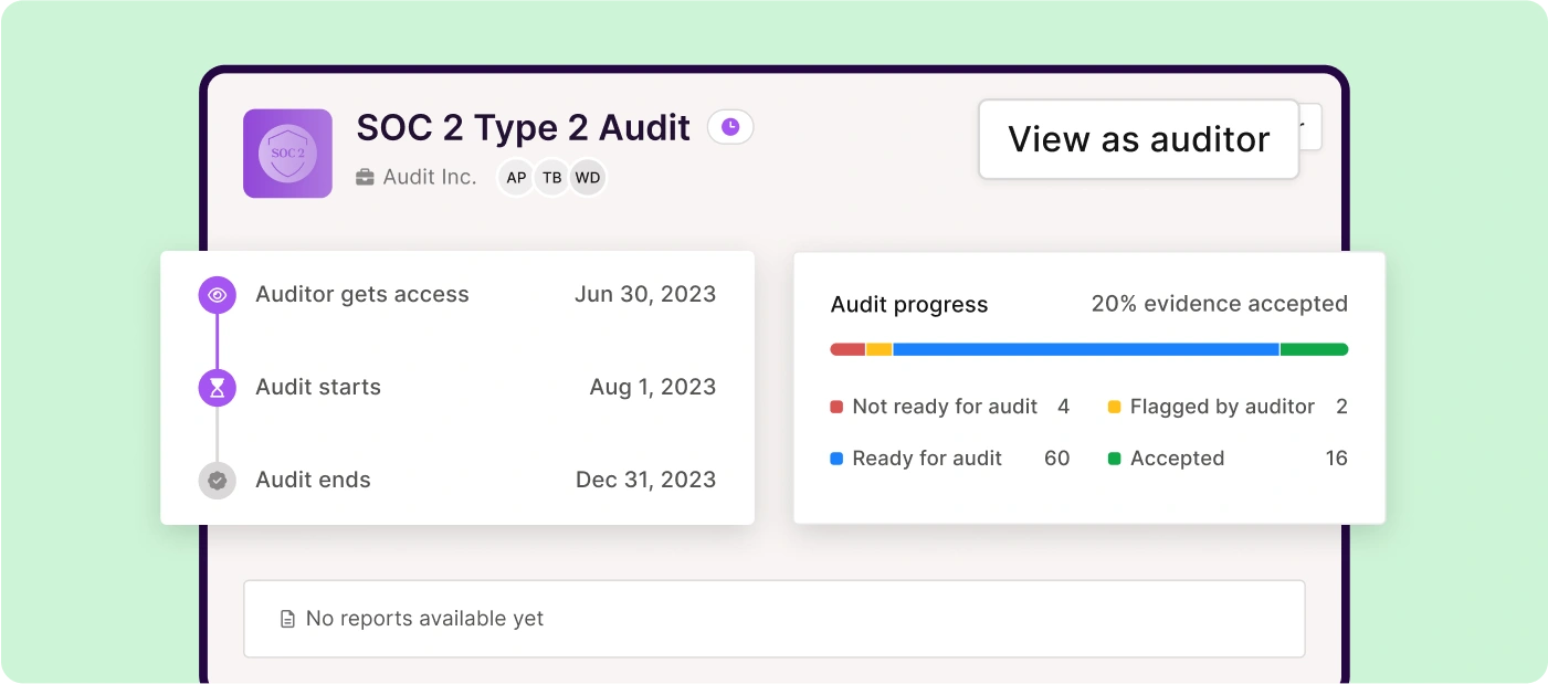 Vanta Product UI - Auditors