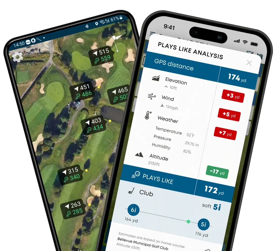 Golf Pad GPS App - Plays Like distances and Club Recommendations