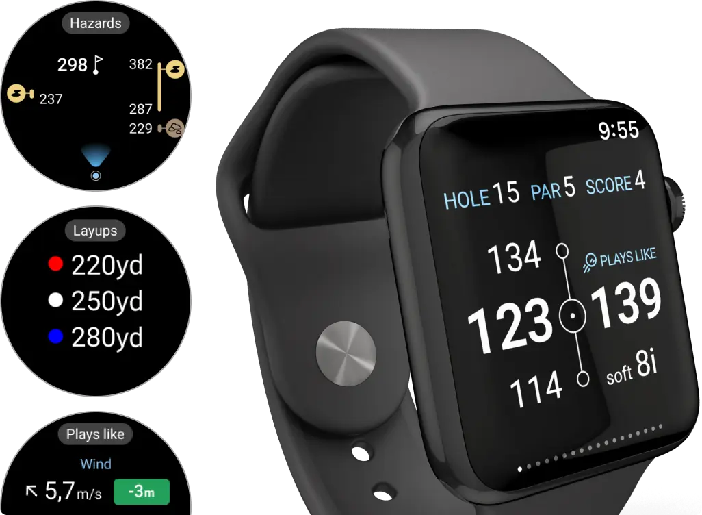 Golf Pad GPS App - Smartwatch Sync