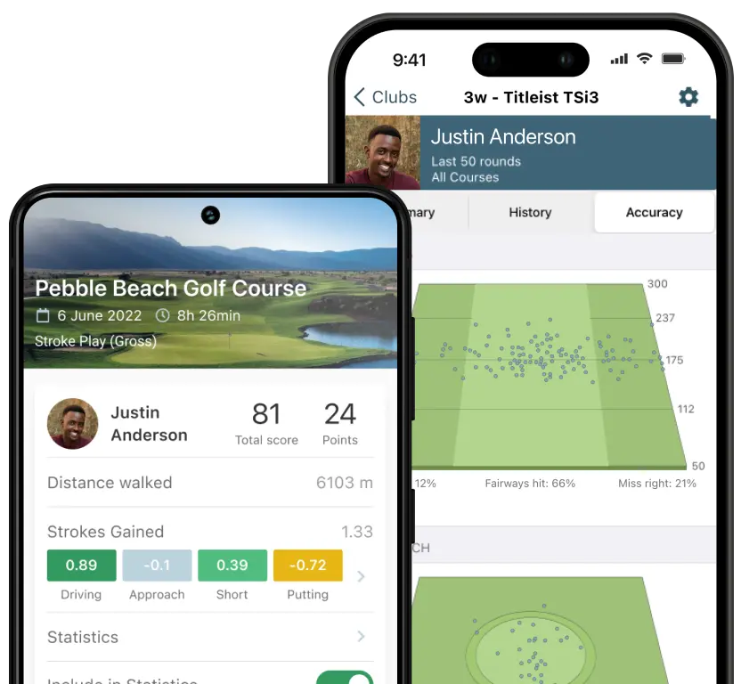 Golf Pad GPS App - advanced analytics