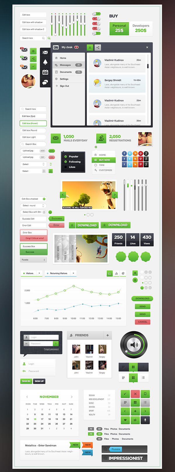 Impressionist UI – User Interface Pack