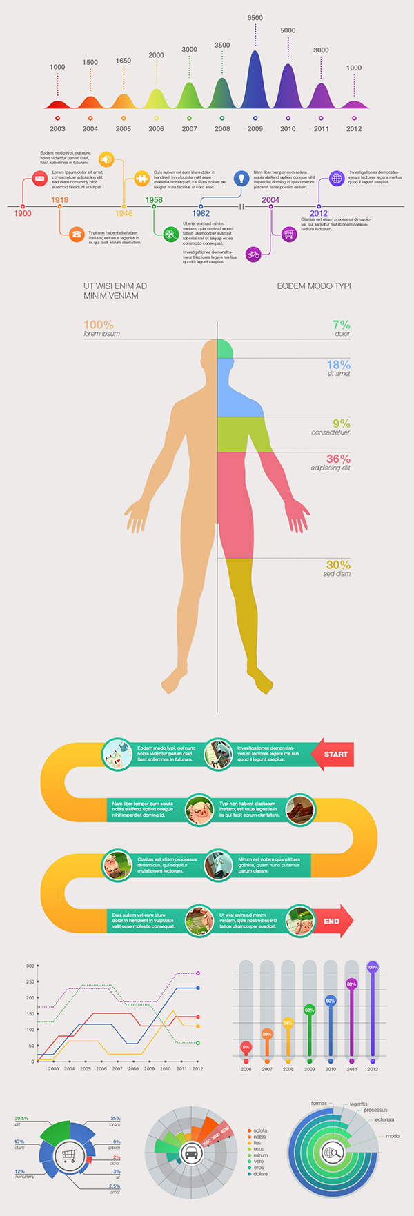 Magnolia - Infographics Elements Pack