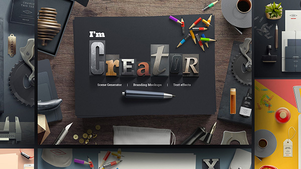 I am Creator - Mockup Scene Generator