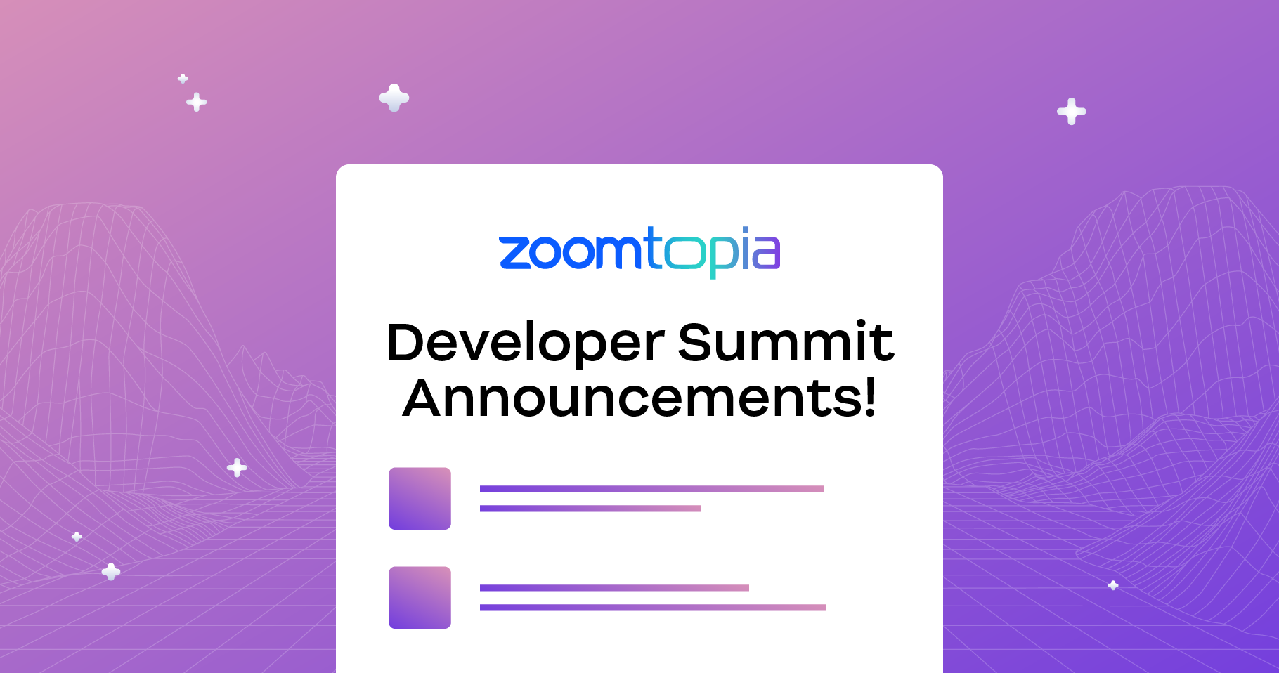 Connect the world by building with Zoom