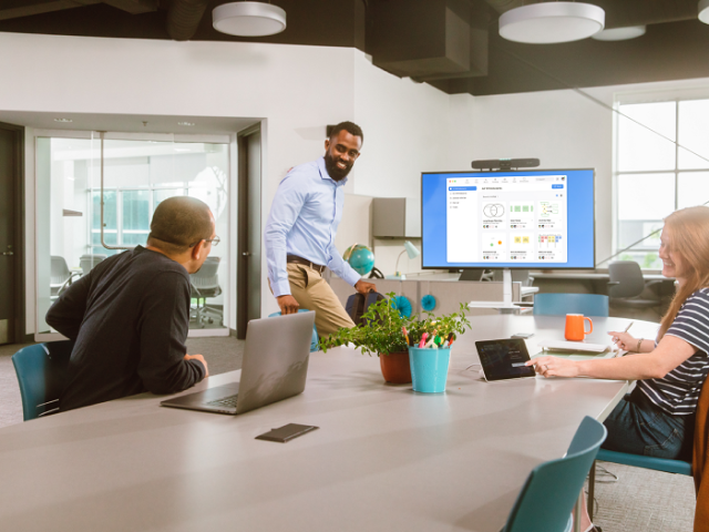 Group of people in meeting room