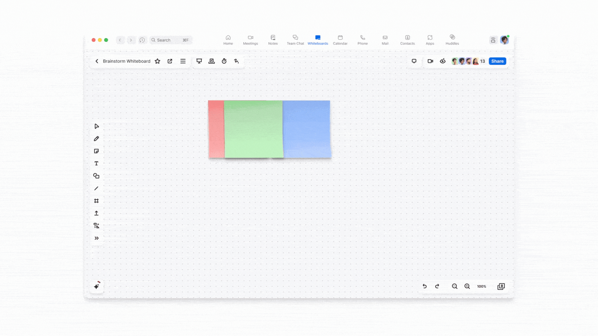 New! AI Companion’s Whiteboard capabilities help you generate and organize ideas.