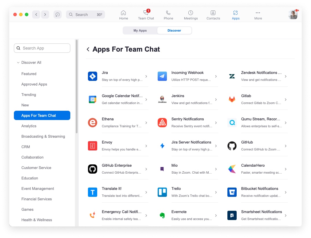 Boost productivity with Salesforce, Jira, GitHub, and ServiceNow apps for Team Chat