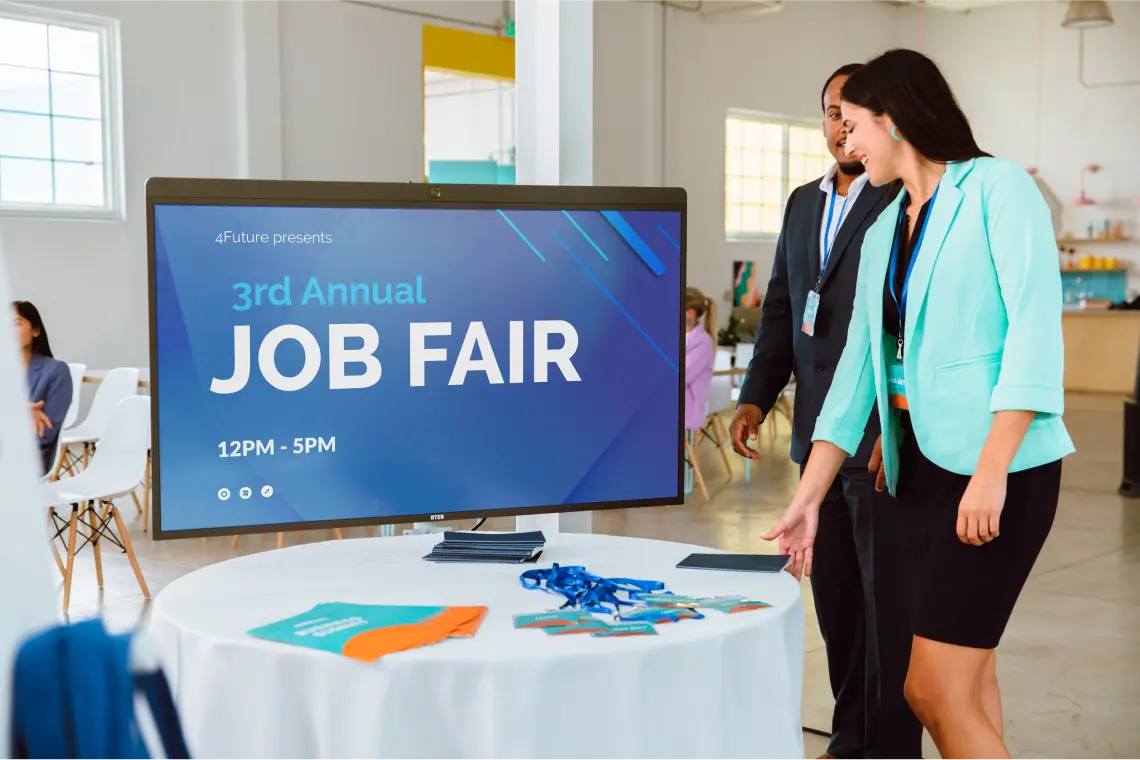 Campus event job fair