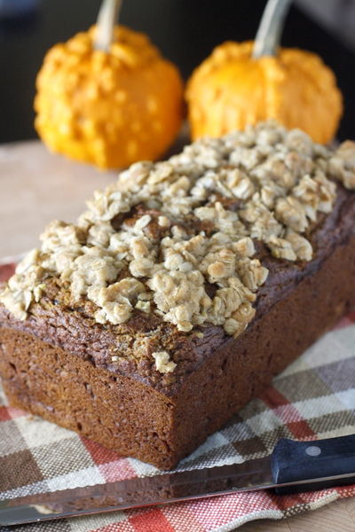 Whole Wheat Pumpkin Applesauce Bread