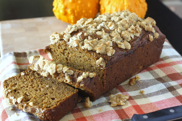 Whole Wheat Pumpkin Applesauce Bread