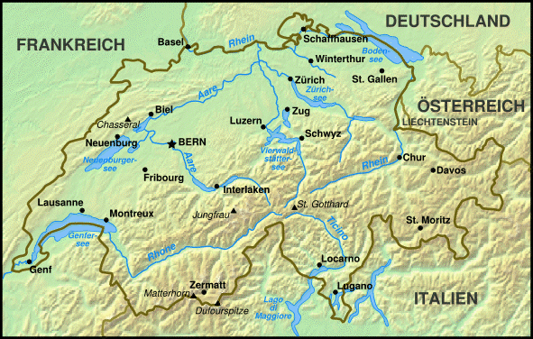 switzerland map