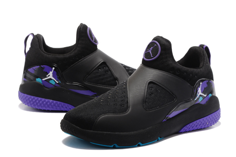 2017 Jordan 8 Training Shoes Black Purple