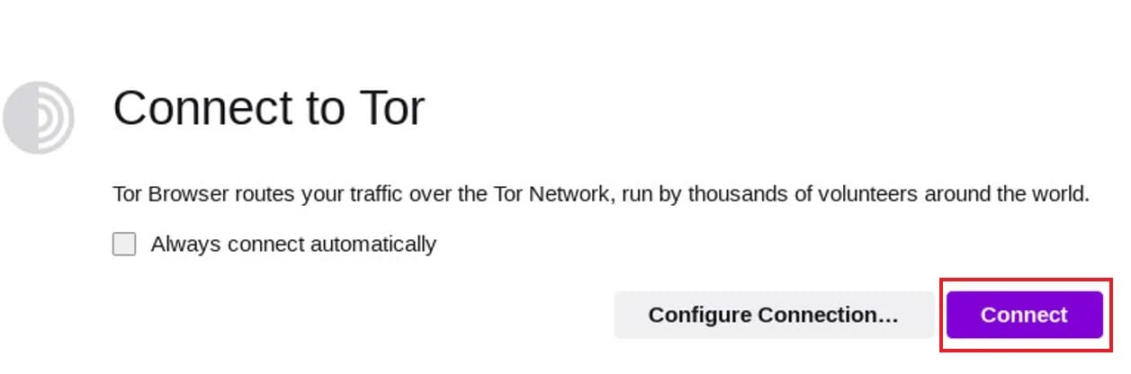 connect to tor