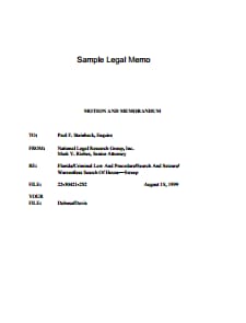 Legal Memo Template: Free Download, Create, Edit, Fill and Print