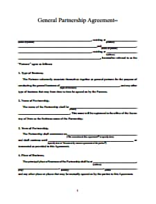 Partnership Agreement Template: Free Download, Create, Edit, Fill and Print