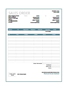 Sales Order Template:Free Download, Edit, Fill, Create and Print