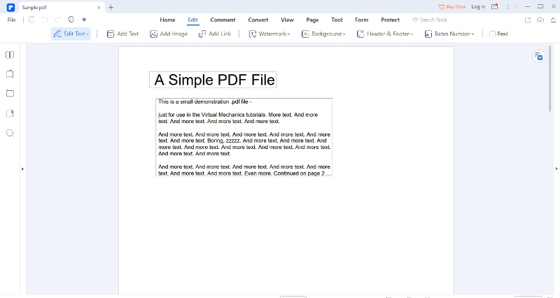 Editar PDF con PDFelement