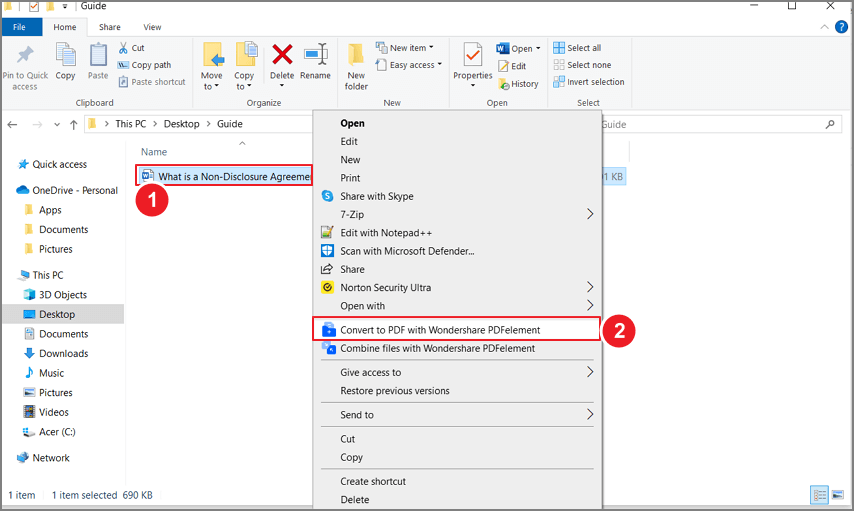 create to pdf windows