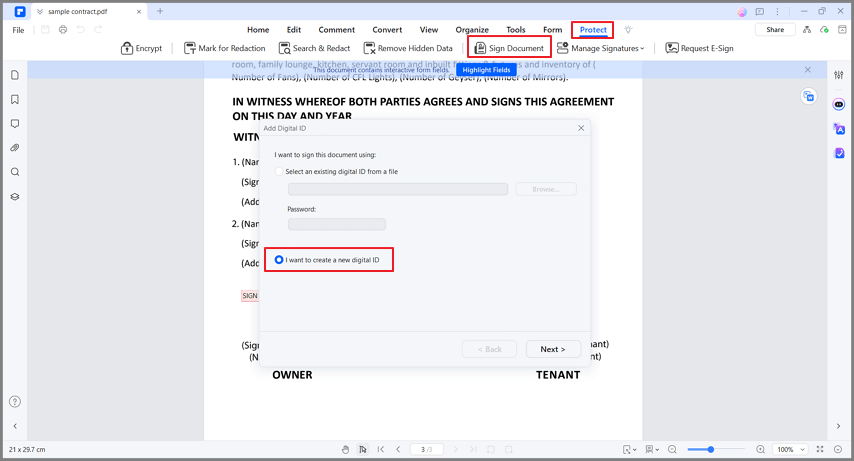 create new digital ID