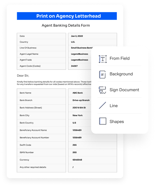 pdf financial form