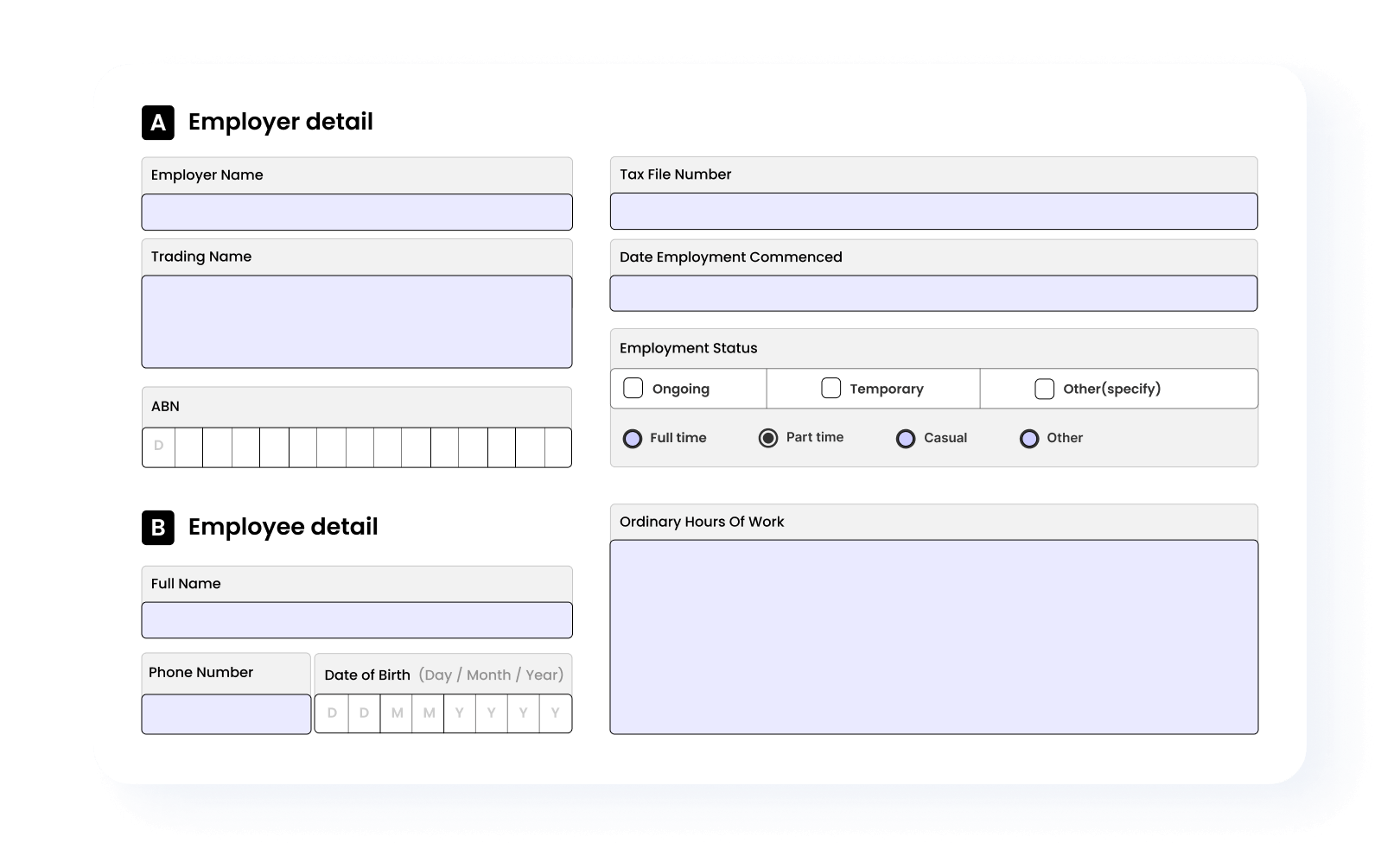 Add fillable fields to PDF