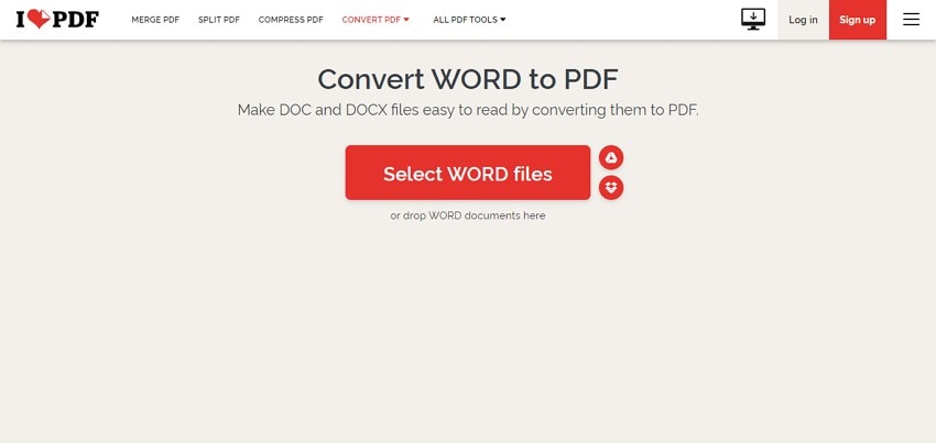 ilovepdf convert word