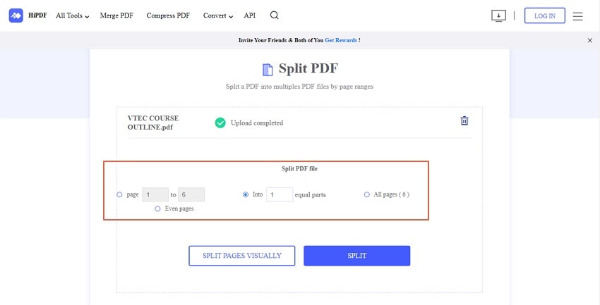 dividir pdf en archivos separados