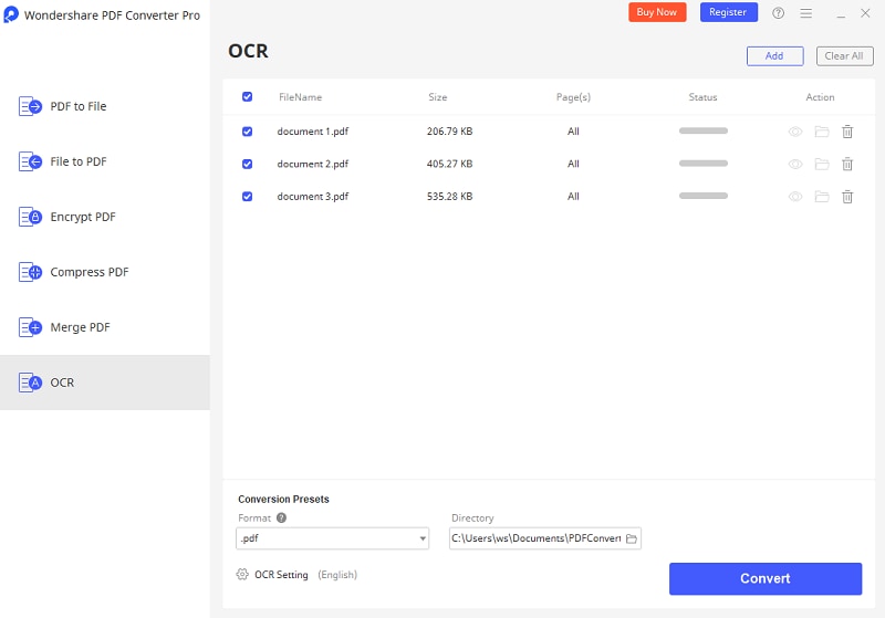 convert pdf to excel ocr