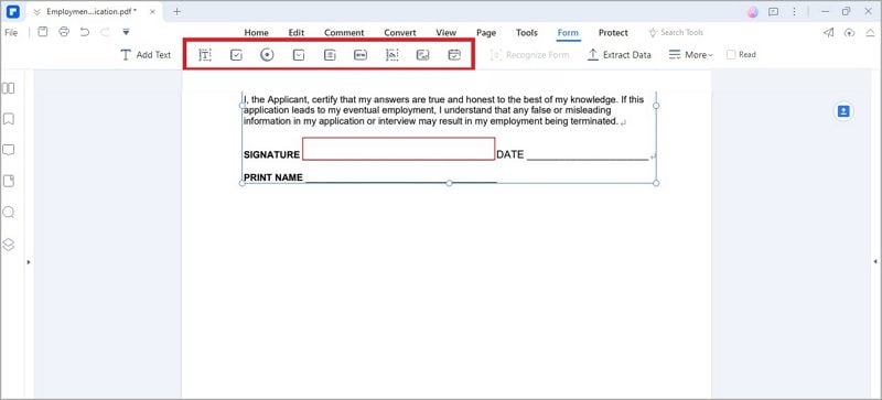 elegir campo de formulario