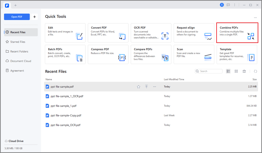 Combine Multiple PDFs to Print