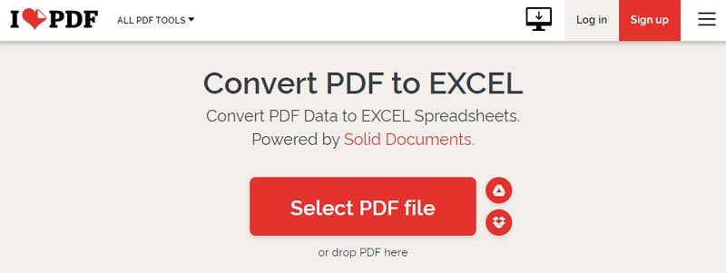 download pdf to excel converter