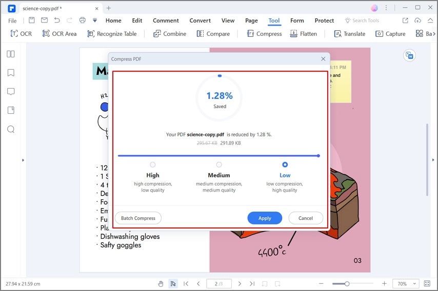 resize pdf offline free