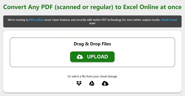 pdf to excel converter online free