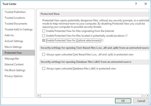 open command under administration