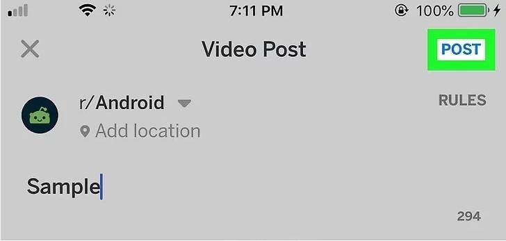 post video reddit app