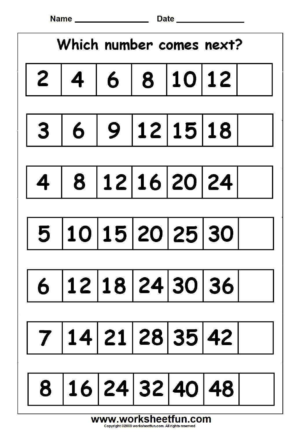 Pinterest worksheets on missing skip WorksheetFun counting number