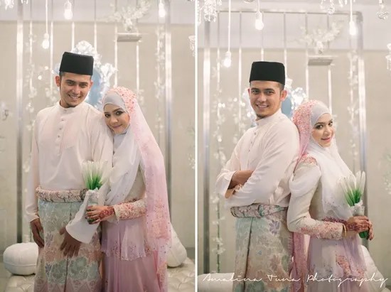 gambar nikah diana amir dan habib