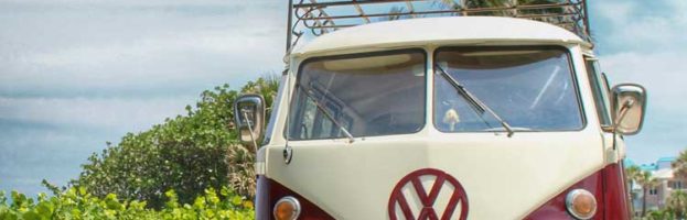 VW Bus down by the sea, Jupiter FL