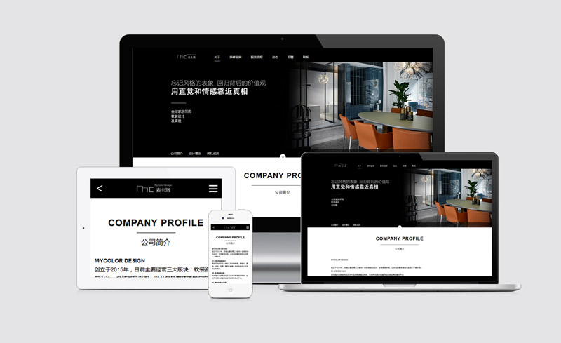 深圳某室内设计公司中文网站建设解决方案——麦卡洛公司网站