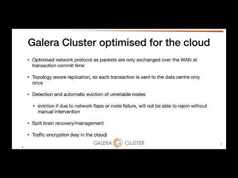 Mastering Galera Cluster, Best Practices and New Features