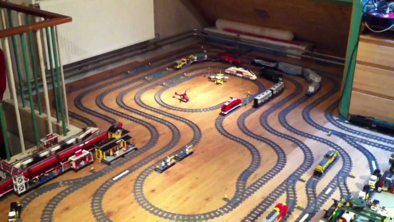 Lego City Trains Maersk 3677 Emerald 7938 Santa Fe 7939 7897 - YouTube