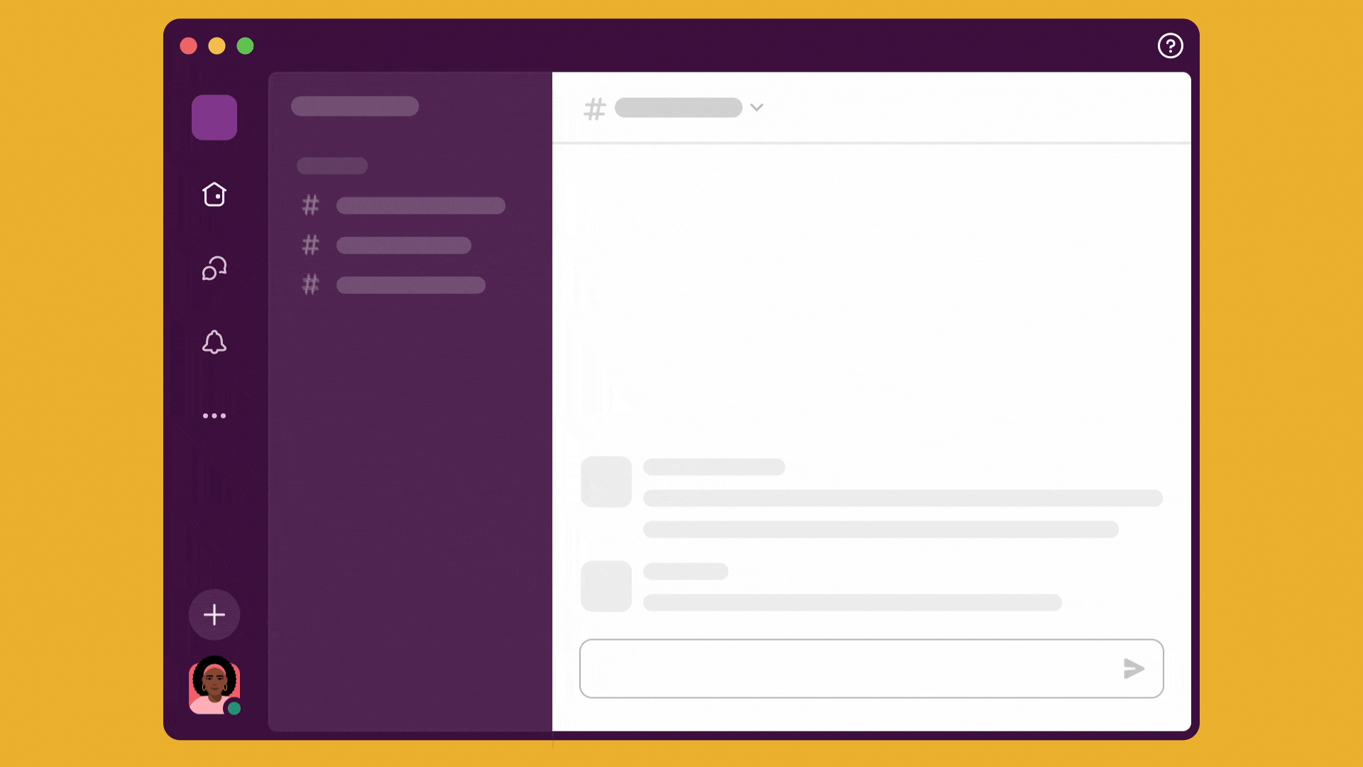 Navigare nell'interfaccia di Slack per creare un canvas, aggiungervi contenuti e quindi condividerlo in un canale