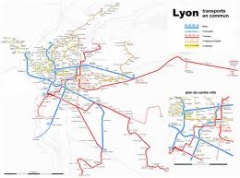 Mapa de la ciudad de Lyon