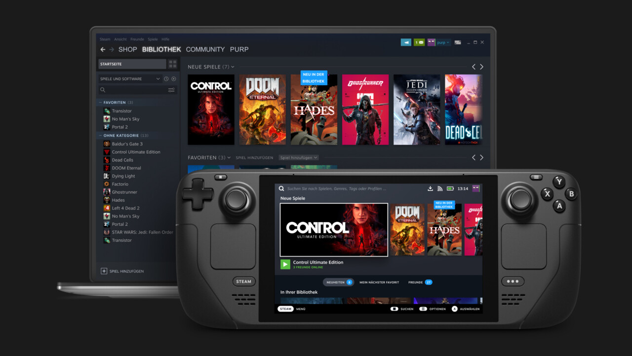 Steam Deck: SteamOS 3.2 bringt stufenlose Bildraten von 40 bis 60 Hz